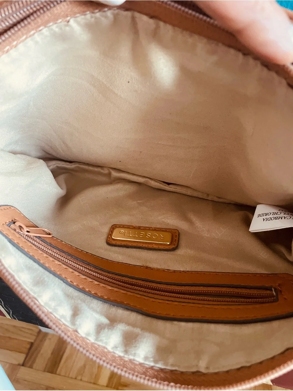 Rosetti Tan Vegan Leather Crossbody Bag - Stylish Everyday Tote